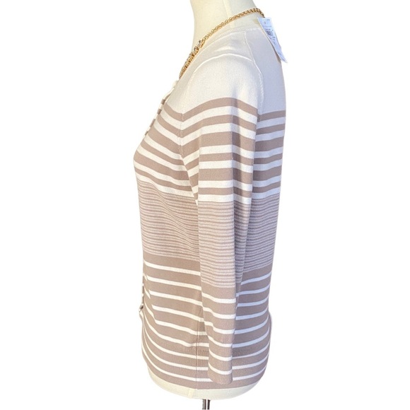 NWT Ann Taylor Striped Cardigan - Picture 3 of 5